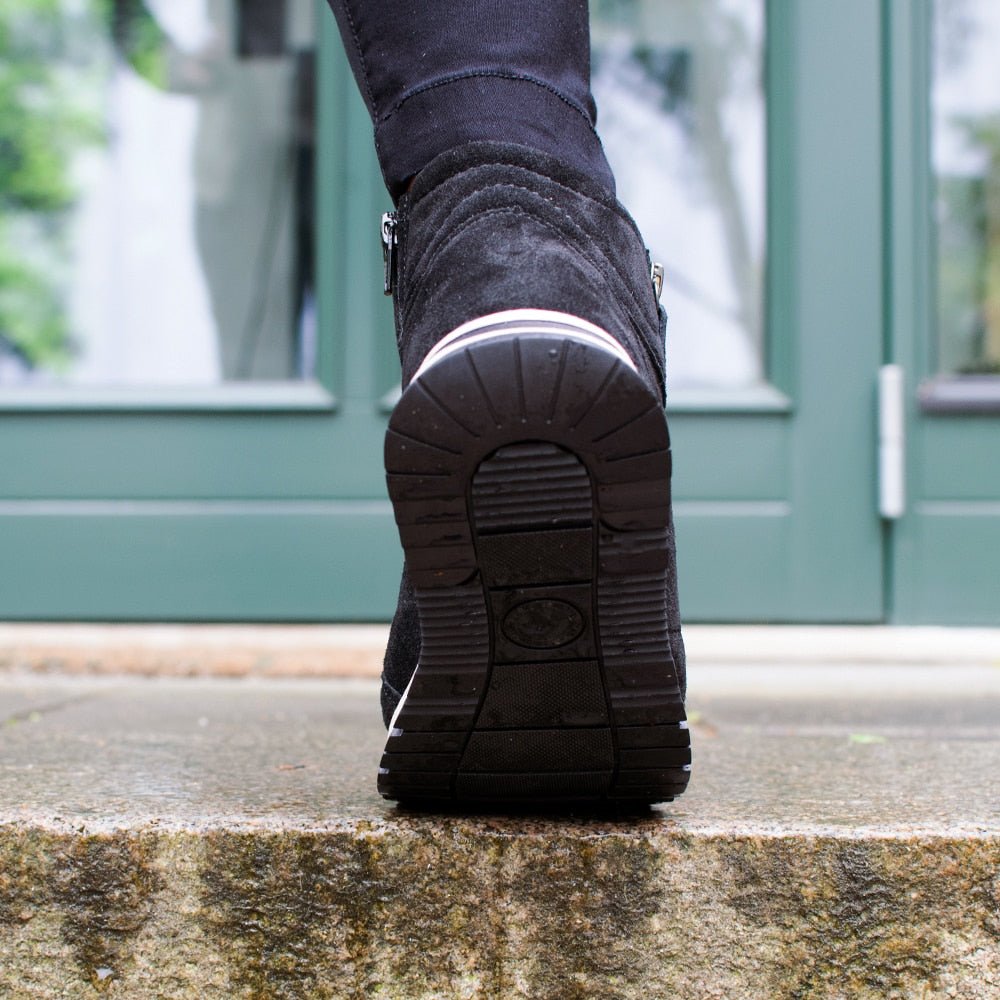 Produktbild 10 - Minfot Luna Hög Sneaker Mocka Svart