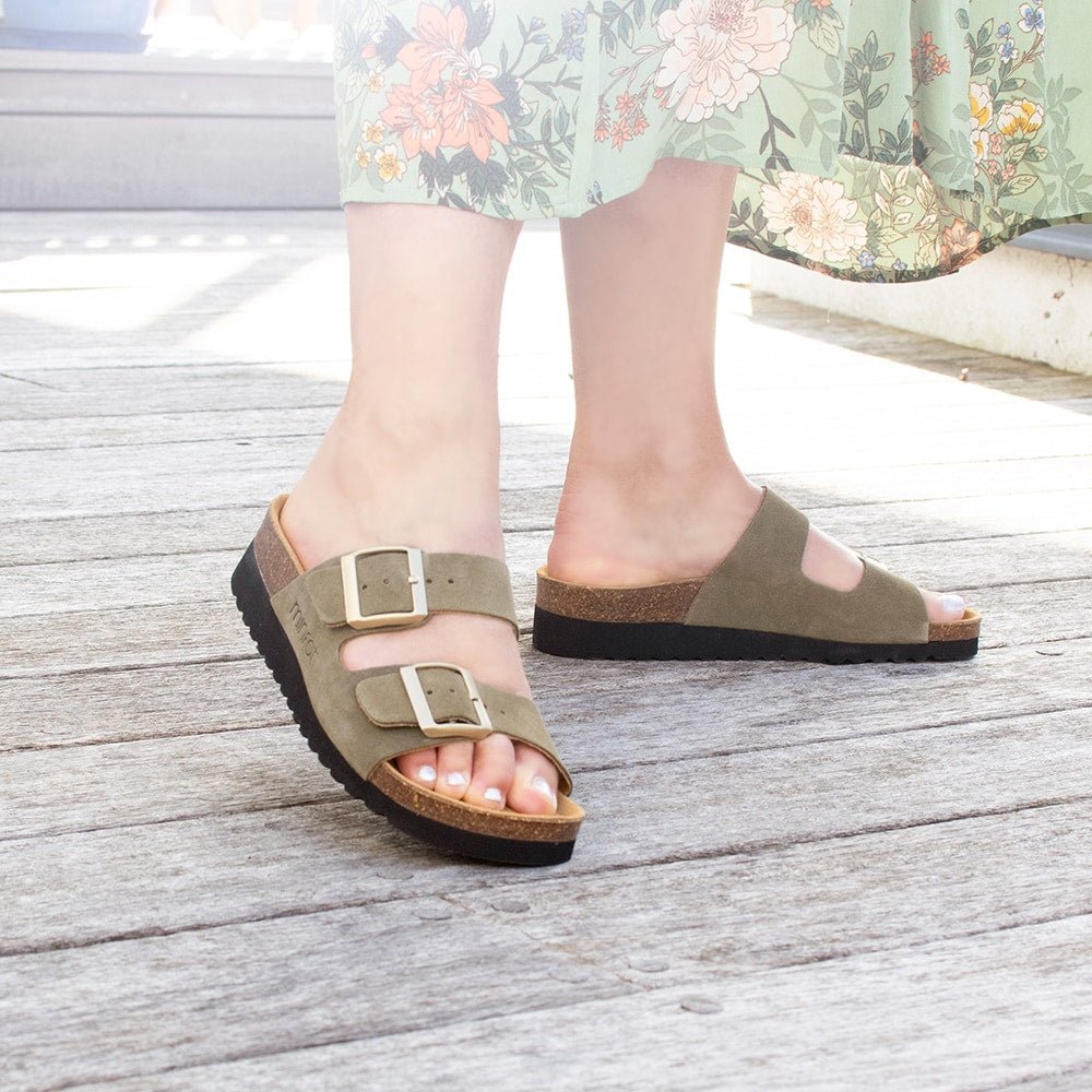 Produktbild 9 - Minfot Sandaler Mjuk Bio Moa Mocka Olivgrön