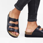 Minfot Sandal Mjuk Bio Svart Nappa