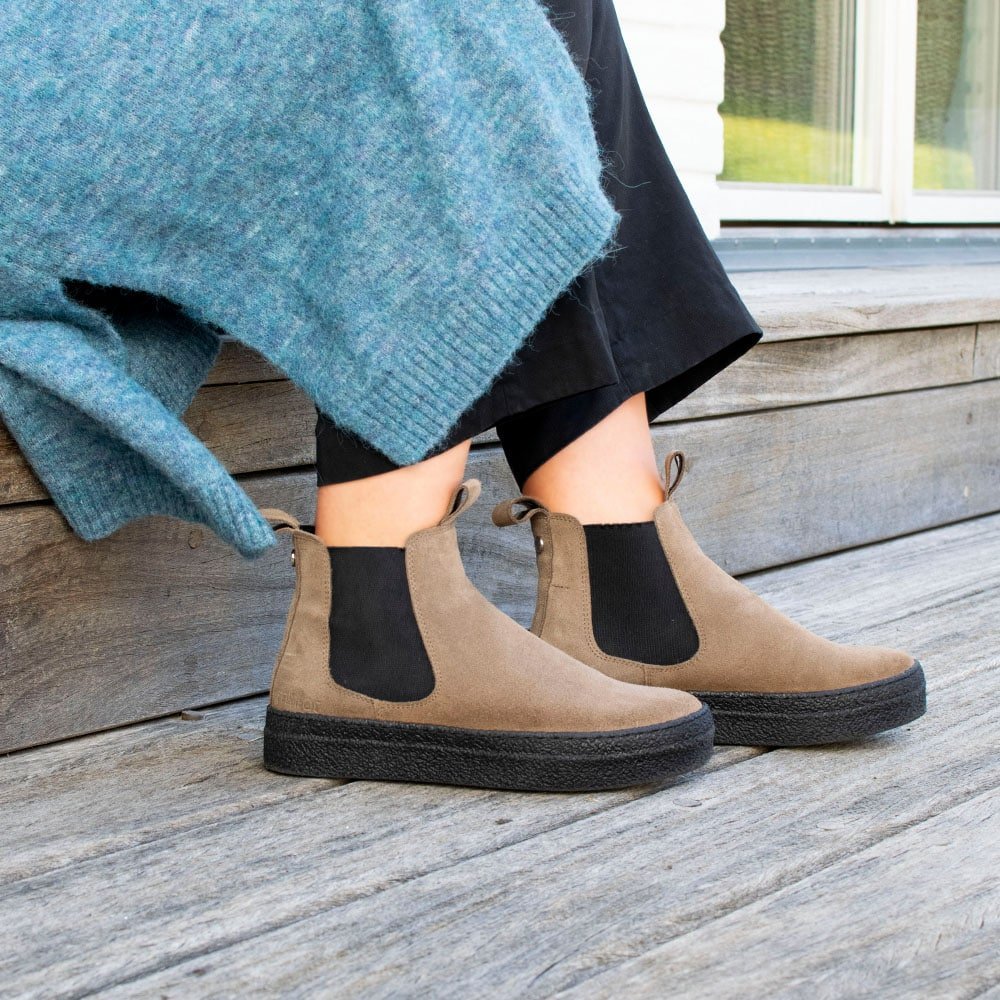 Minfot Chelsea Boots Visby Mocka Marmotta