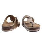 Minfot Noa Tåsandaler Läder Primo Soft Beige