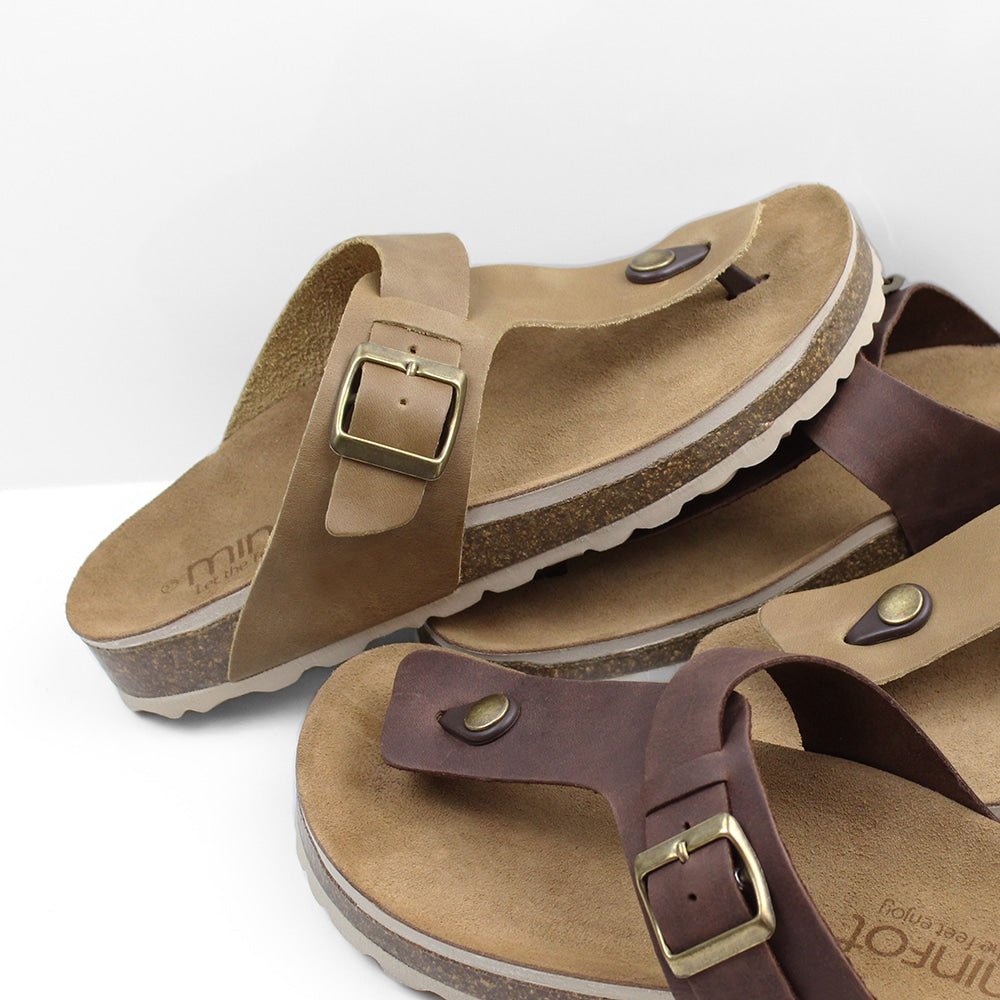 Produktbild 9 - Minfot Noa Sandaler Tådelare Läder Primo Soft Beige