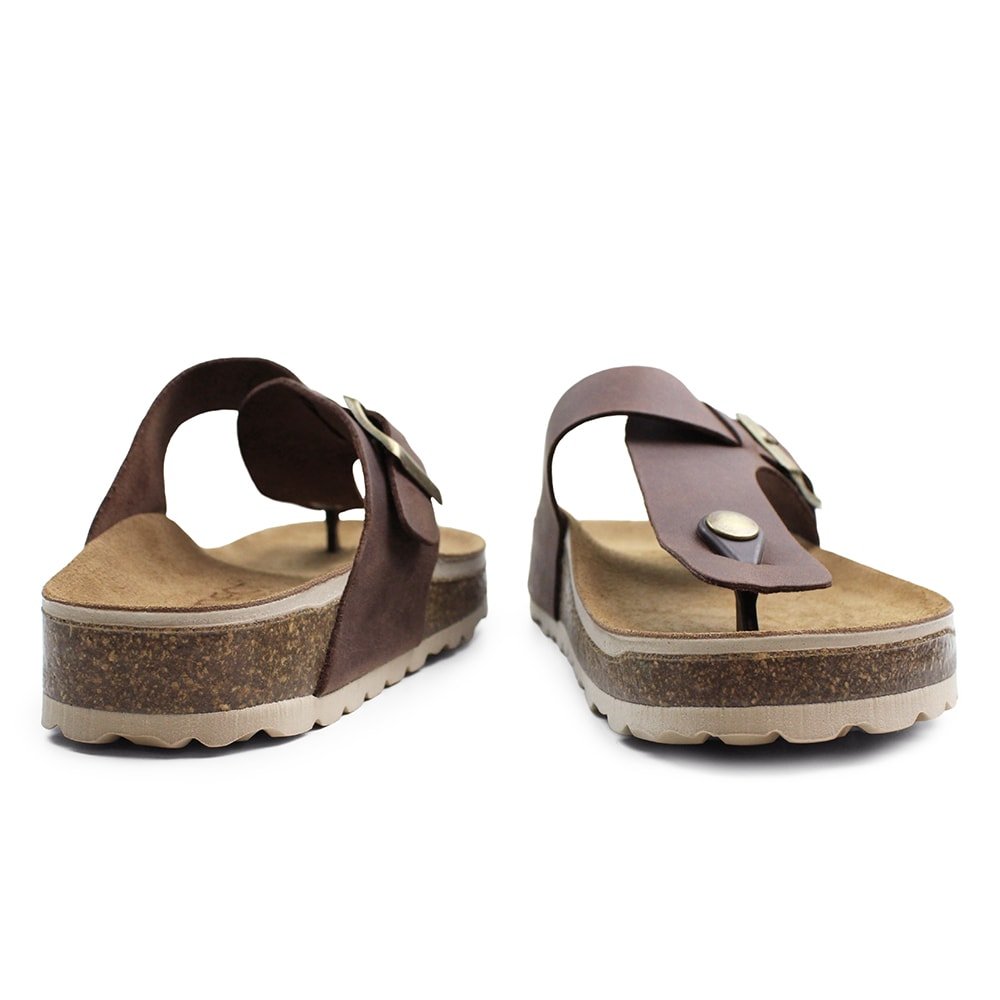 Produktbild 8 - Minfot Noa Sandaler Tådelare Läder Primo Soft Mörkbrun