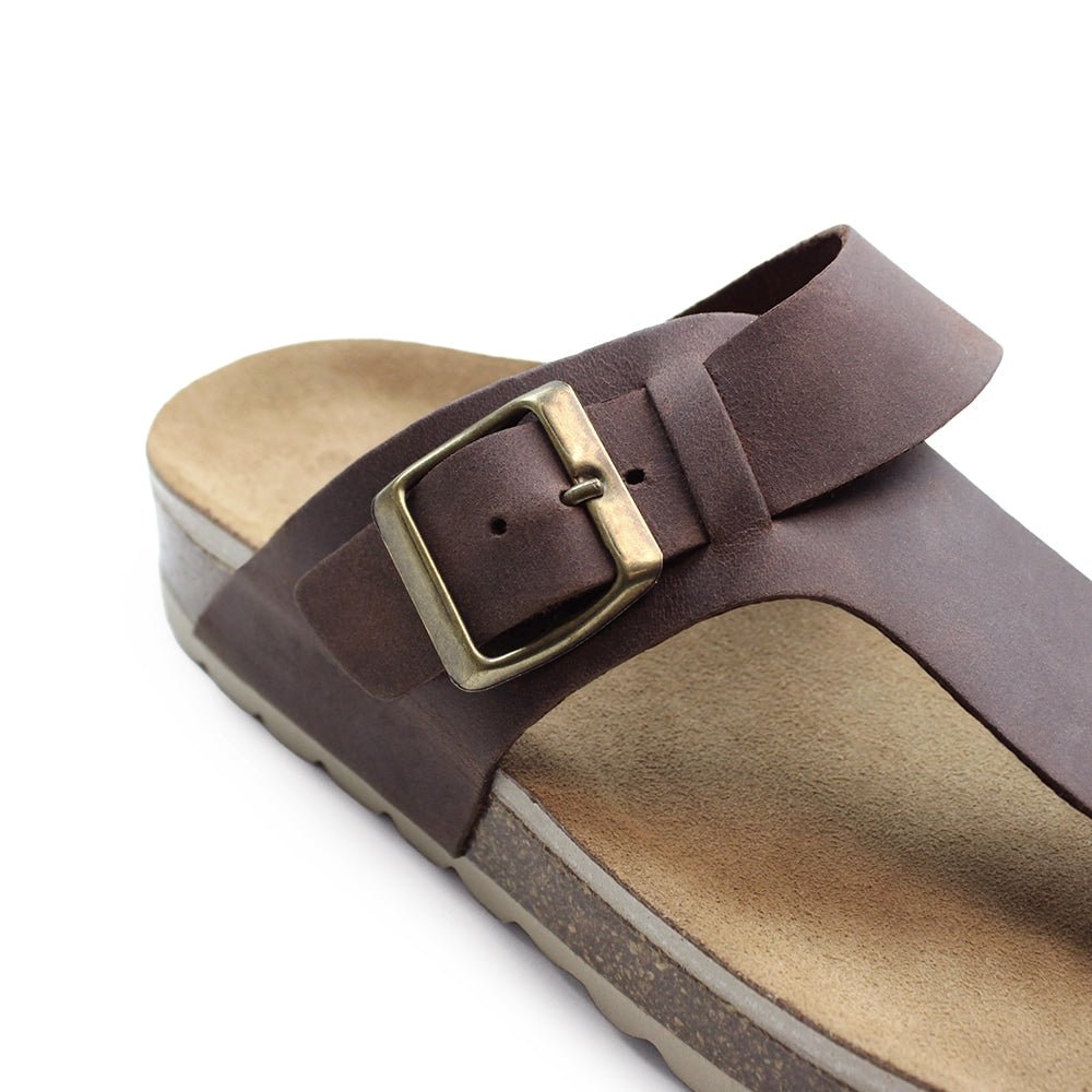 Produktbild 7 - Minfot Noa Sandaler Tådelare Läder Primo Soft Mörkbrun