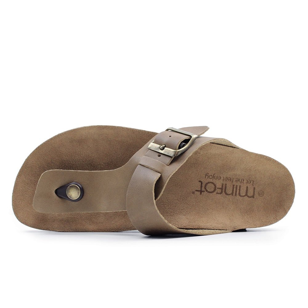 Produktbild 5 - Minfot Noa Sandaler Tådelare Läder Primo Soft Beige