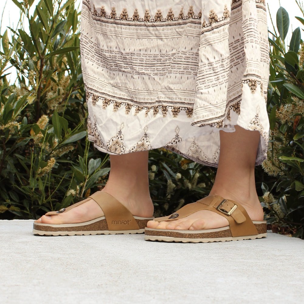 Produktbild 2 - Minfot Noa Sandaler Tådelare Läder Primo Soft Beige