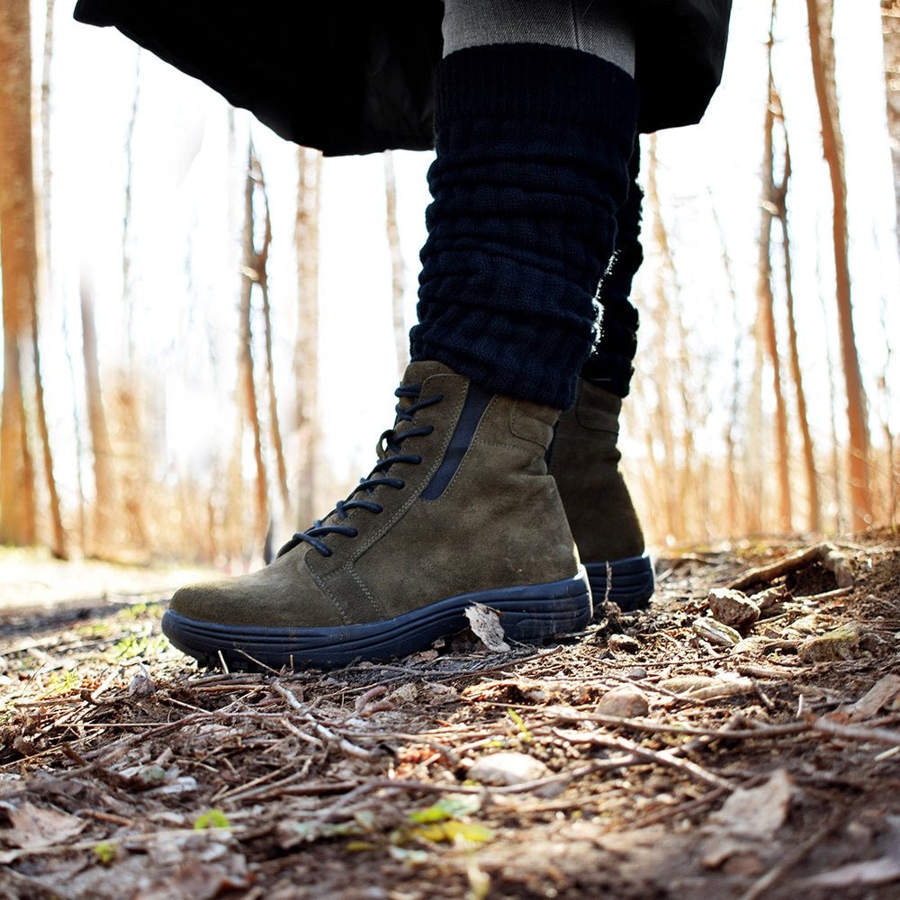 Minfot Kängor Nora Mocka Dam Grön