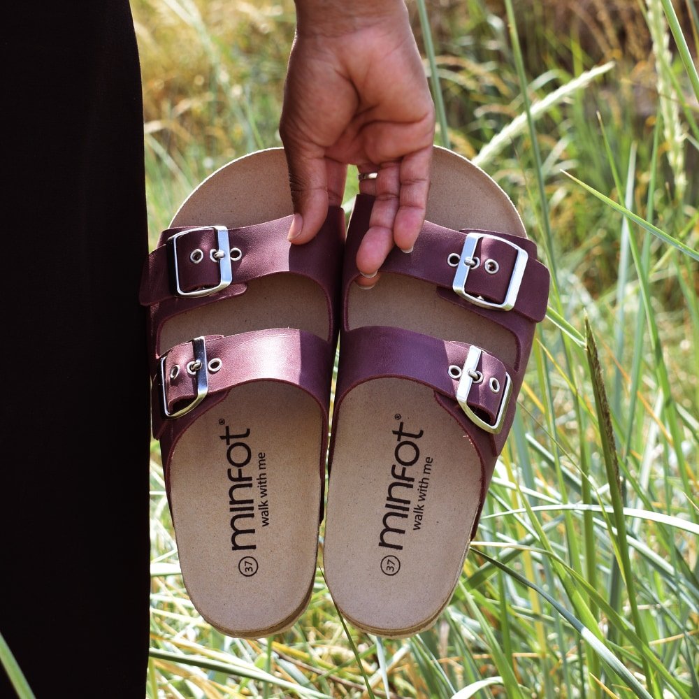 Produktbild 10 - Minfot Sandaler Primo Soft Ayo Läder Bordeaux