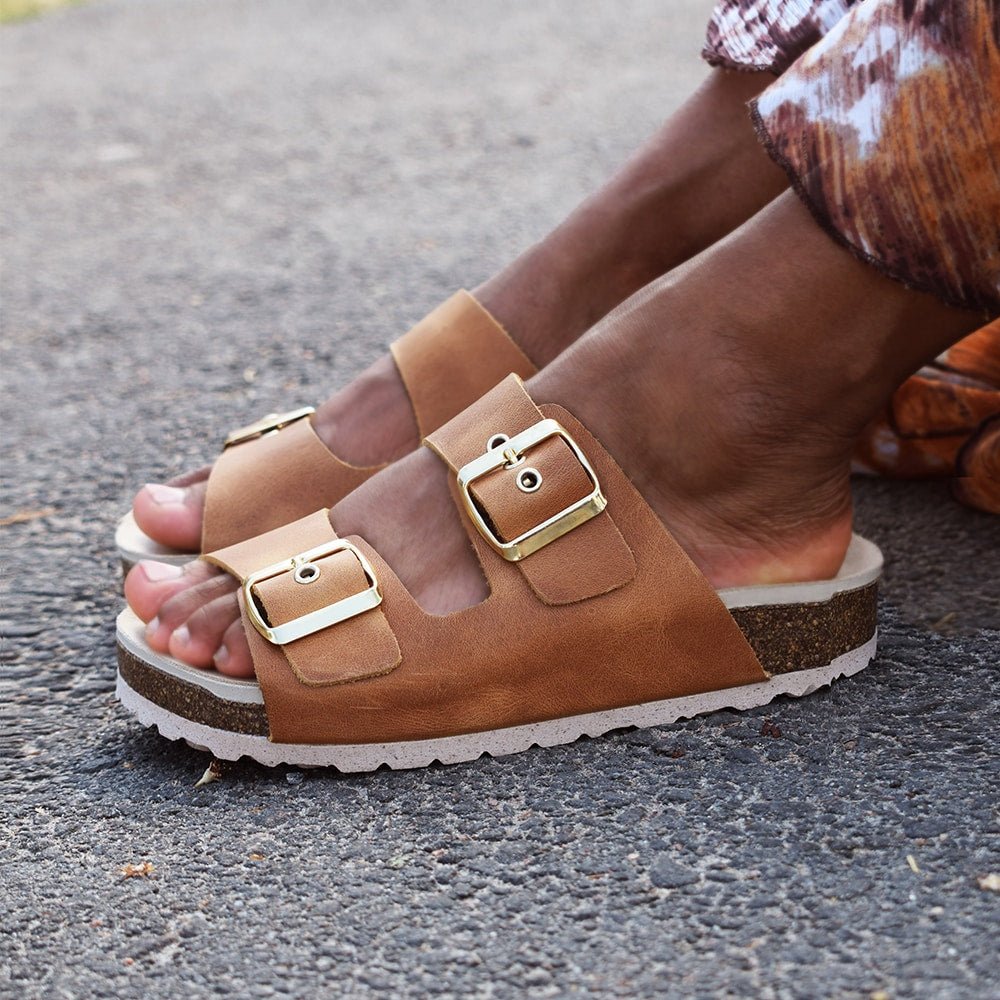 Minfot Sandaler Primo Soft Ayo Läder Cognac