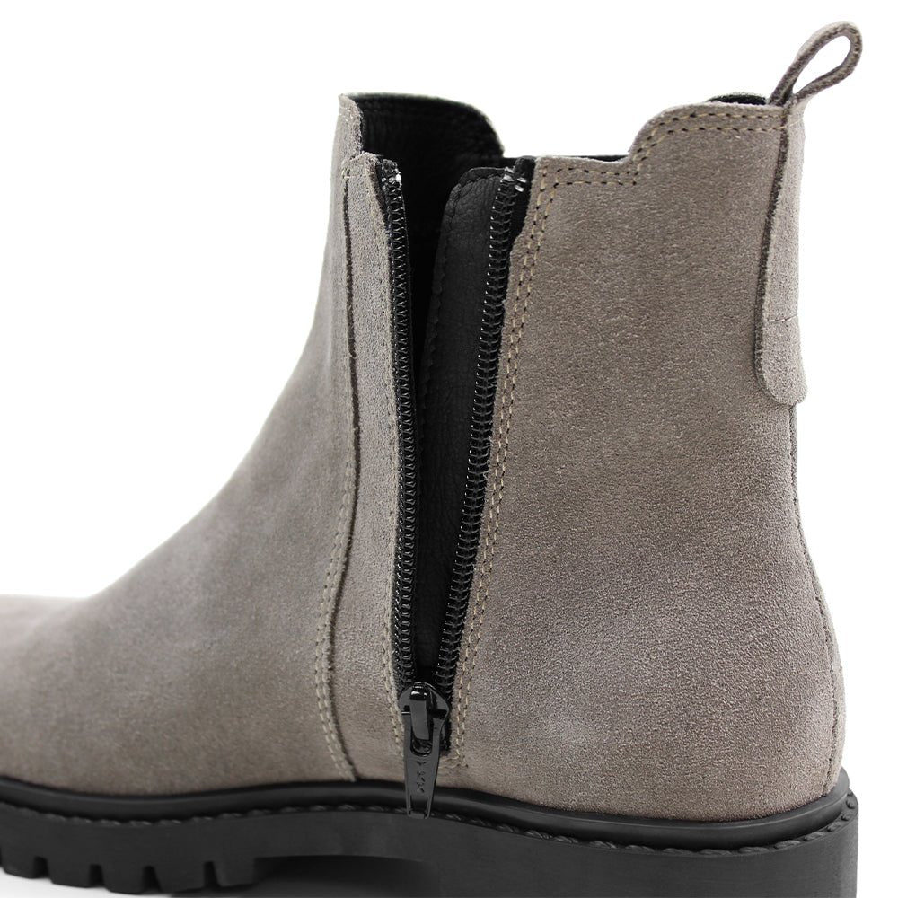 Produktbild 8 - Minfot Ribe Chelsea Boots Zip Mocka Taupe