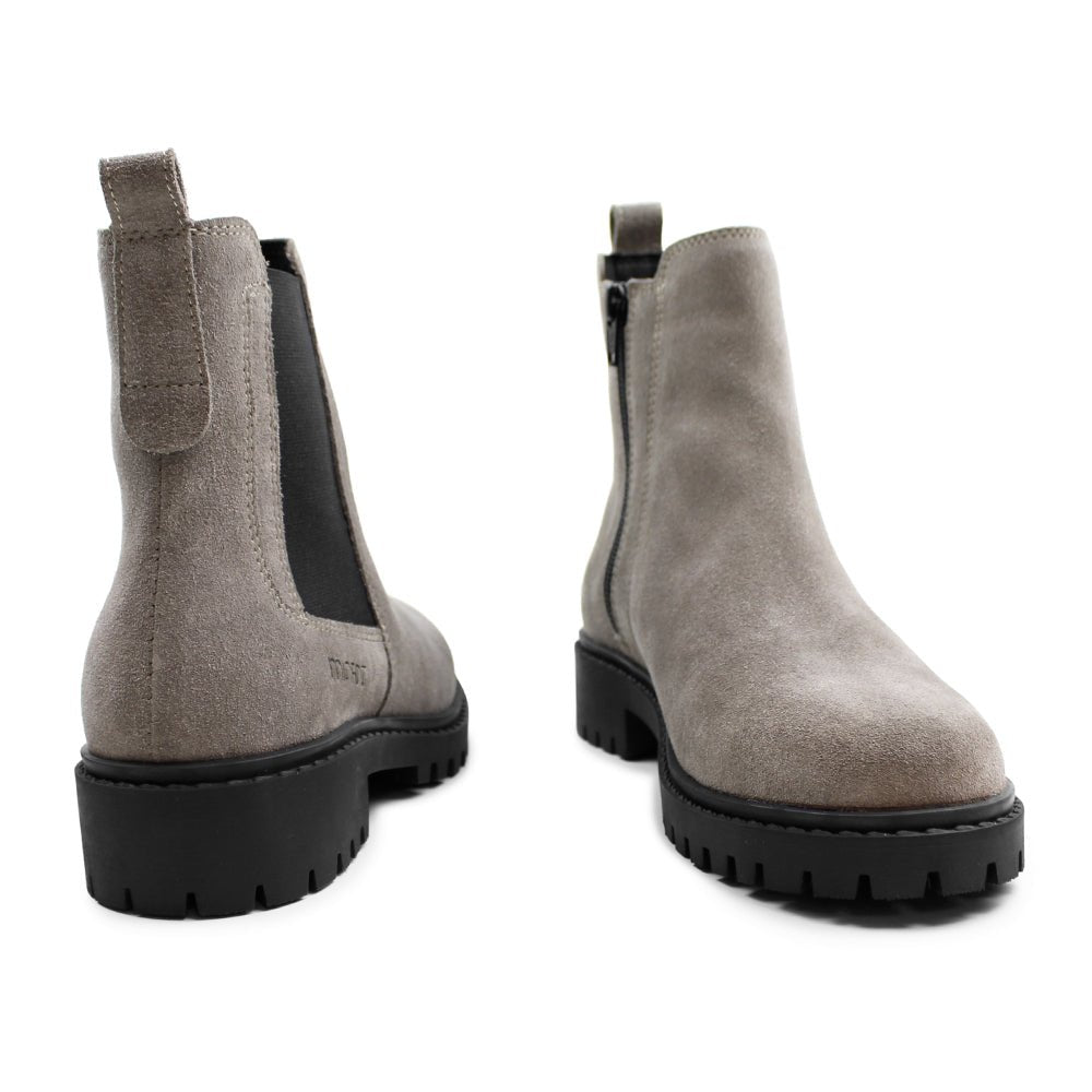 Produktbild 7 - Minfot Ribe Chelsea Boots Zip Mocka Taupe