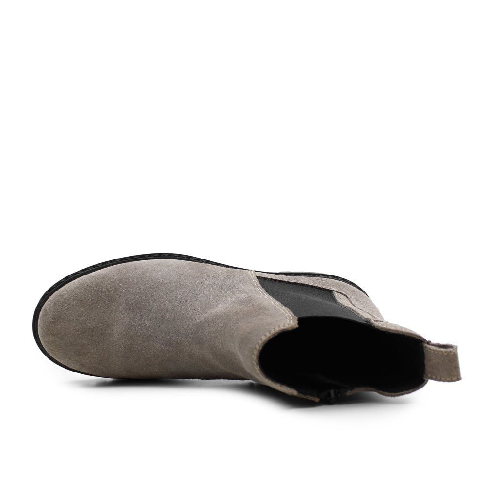 Produktbild 5 - Minfot Ribe Chelsea Boots Zip Mocka Taupe