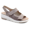 Minfot Sandal Komfort Bea Hälrem Stretch Mocka Beige