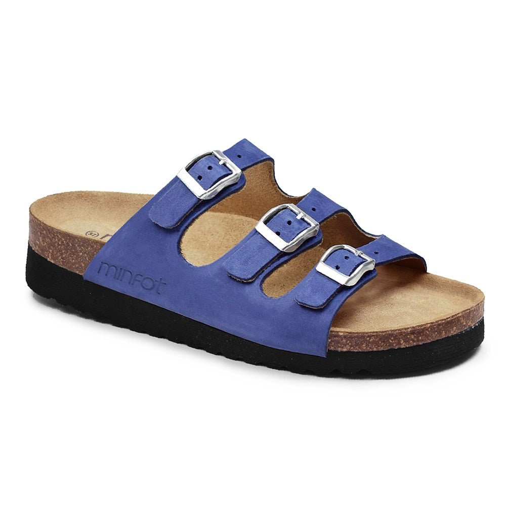 Minfot Sandal Mjuk Bio Blå Nubuck