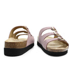 Minfot Sandal Mjuk Bio Ljusrosa Mocka