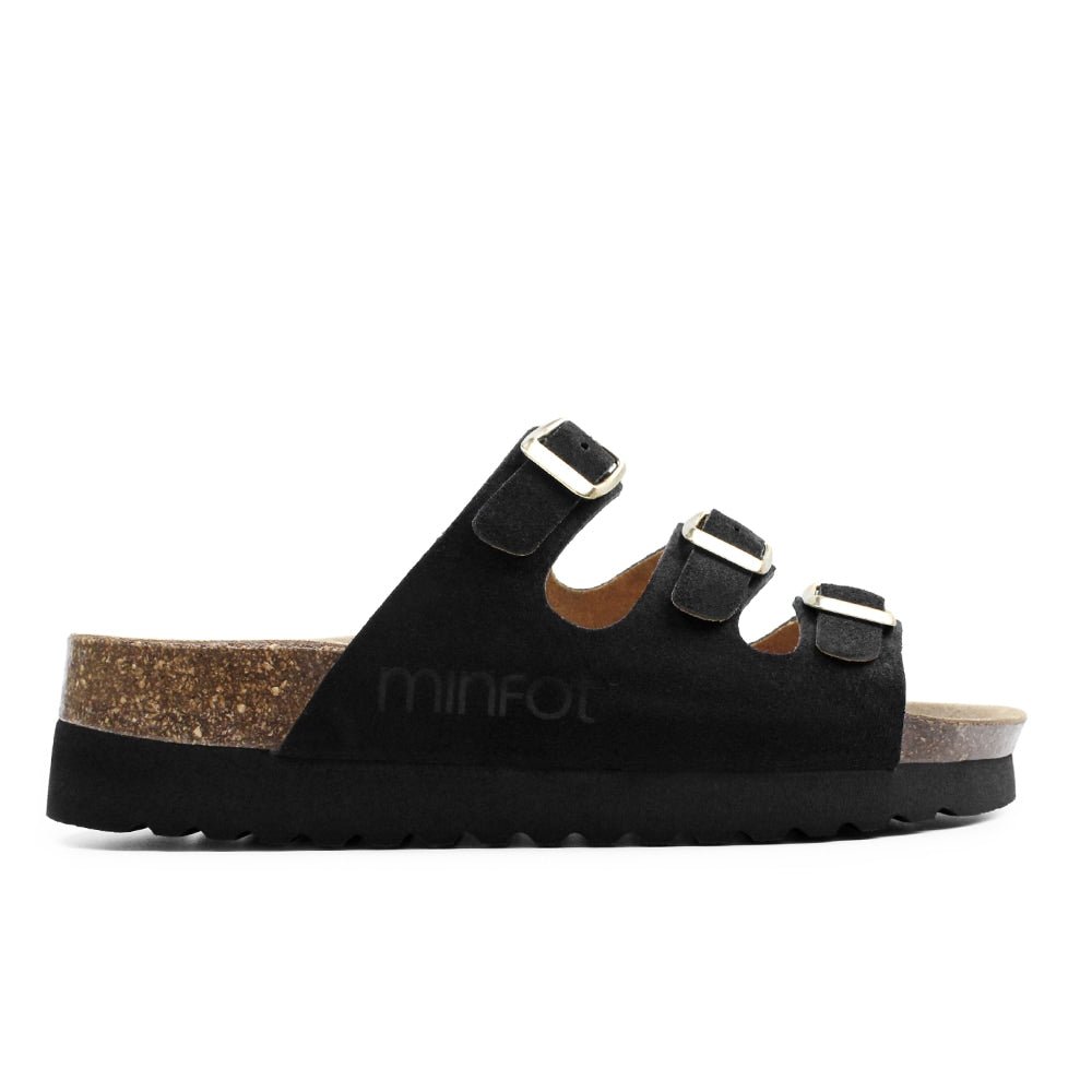 Produktbild 3 - Minfot Sandal Mjuk Bio Nero Mocka