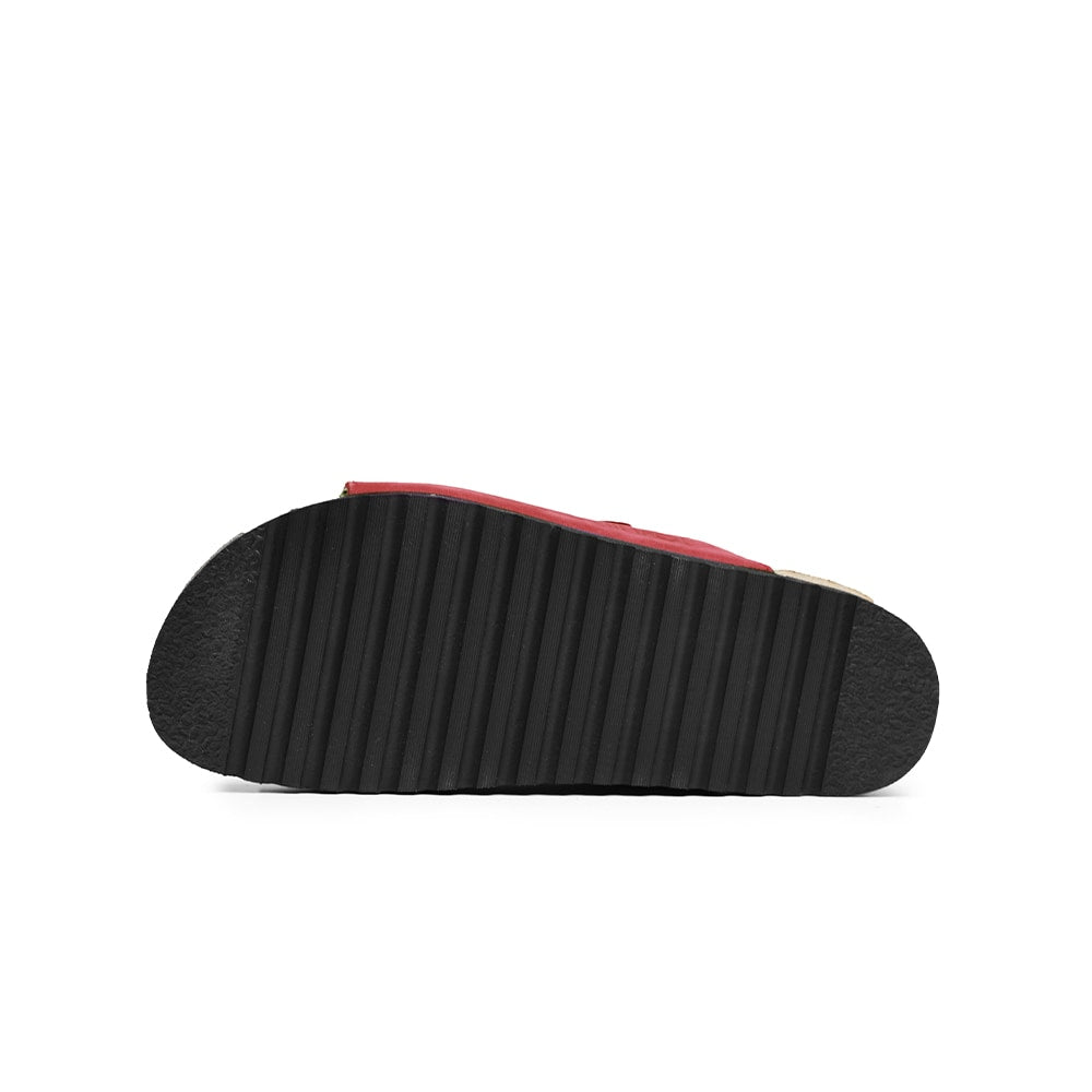 Minfot Sandal Mjuk Bio Röd Nubuck