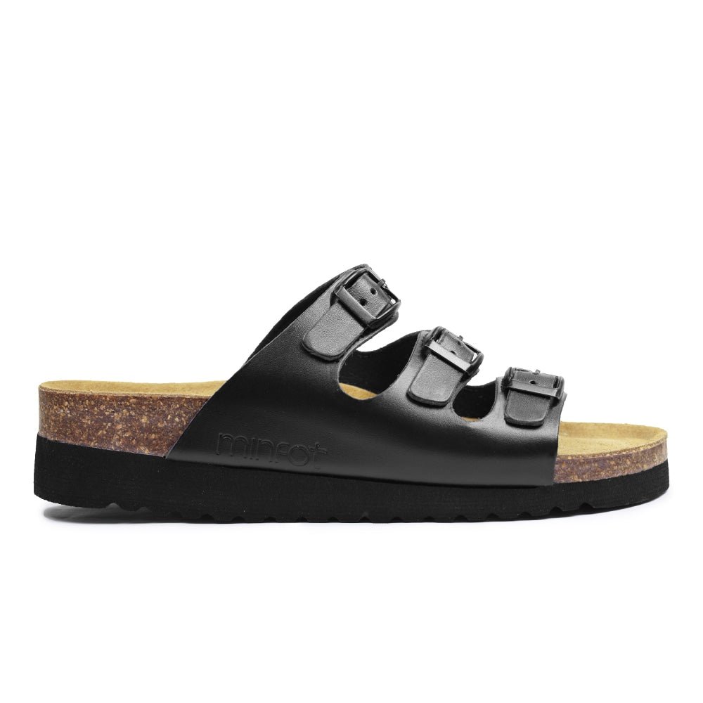 Minfot Sandal Mjuk Bio Svart Nappa