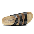 Minfot Sandal Mjuk Bio Svart Nappa
