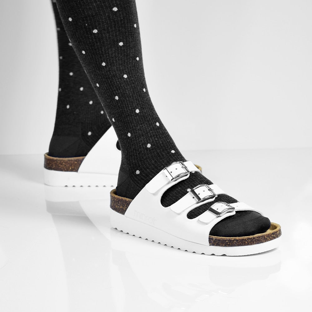 Minfot Sandal Mjuk Bio Vit Nappa