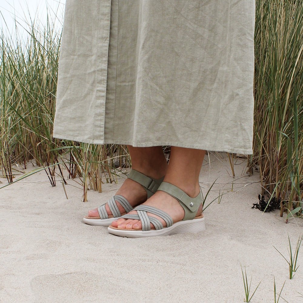 Minfot Cloudlite Nia Sandaler Dam Grön