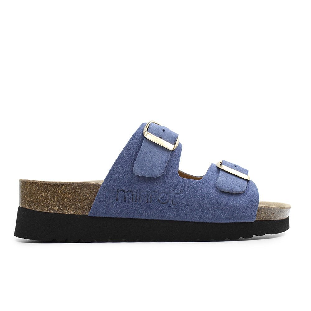Produktbild 3 - Minfot Sandaler Mjuk Bio Moa Mocka Indigoblå