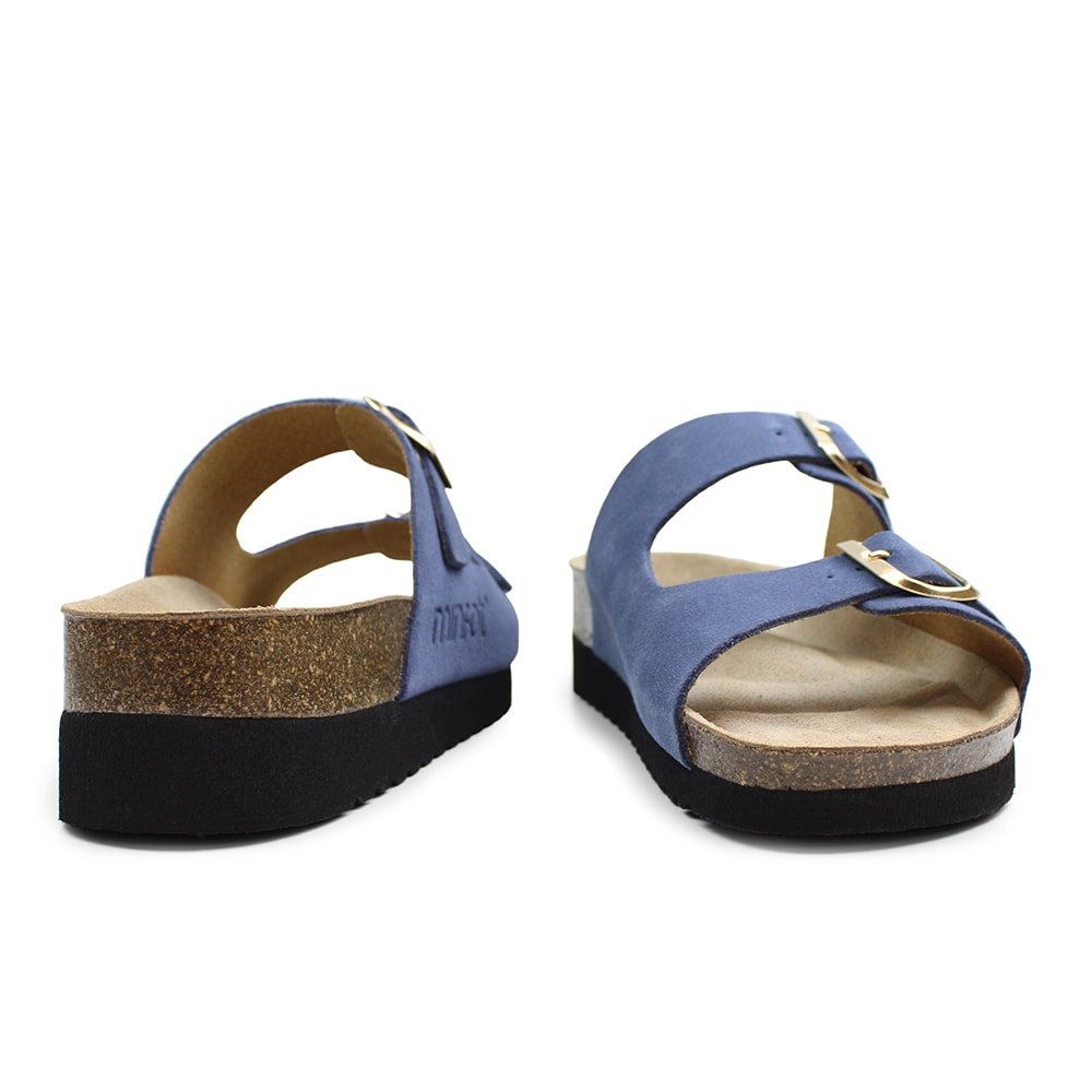 Produktbild 7 - Minfot Sandaler Mjuk Bio Moa Mocka Indigoblå
