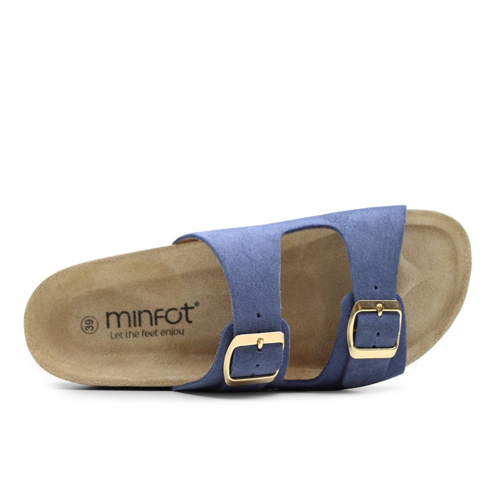 Produktbild 5 - Minfot Sandaler Mjuk Bio Moa Mocka Indigoblå