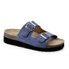 Minfot Moa Sandaler Dam Mjuk Bio Mocka Indigoblå