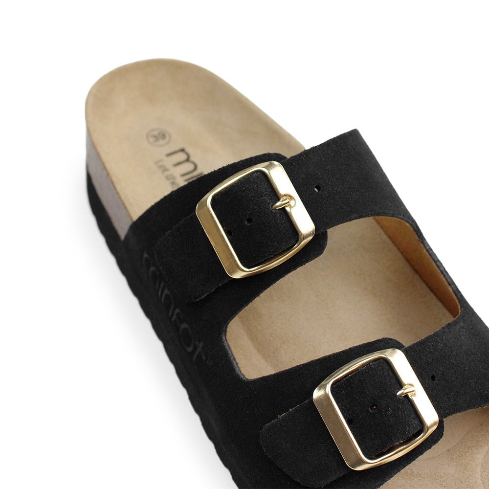 Minfot Moa Sandaler Dam Bio Mocka Nero