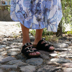 Minfot Sandal Mjuk Bio Nero Mocka