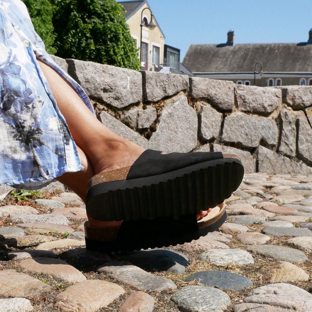 Produktbild 9 - Minfot Sandal Mjuk Bio Nero Mocka