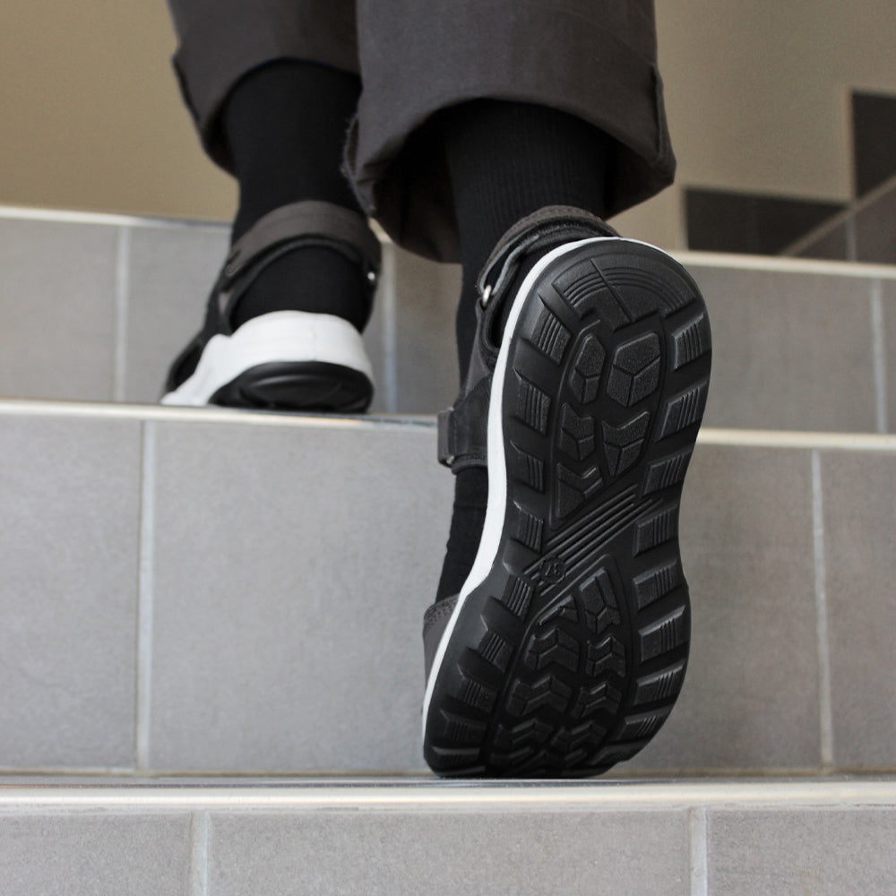 Minfot Nyhamn Sandaler Dam Nubuck Stone