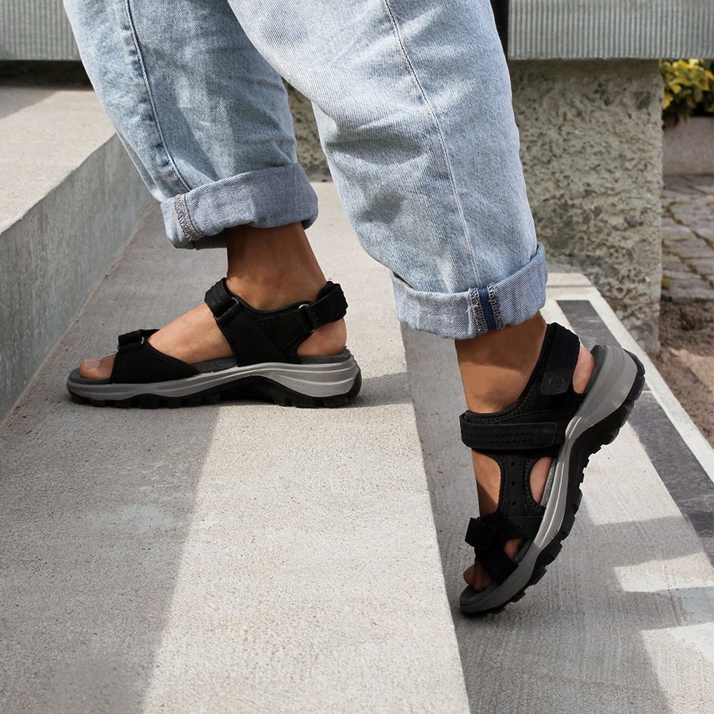 Minfot Sandaler Sandhamn Dam Nubuck Black