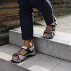 Minfot Sandhamn Sandaler Dam Nubuck Navy Pink