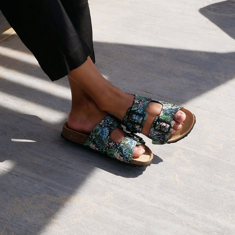 Minfot Sandaler Softstep Tropical Glow Svart