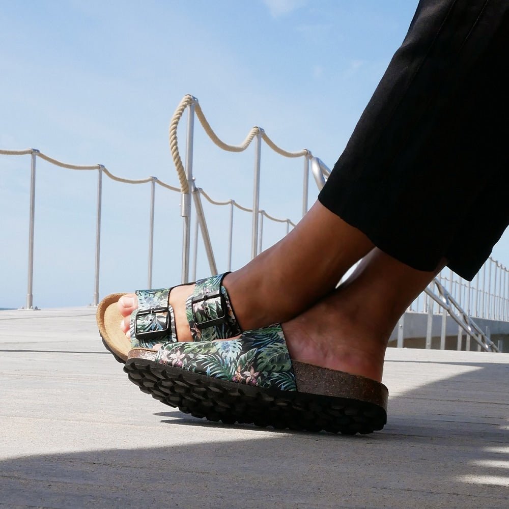 Minfot Sandaler Softstep Tropical Glow Svart