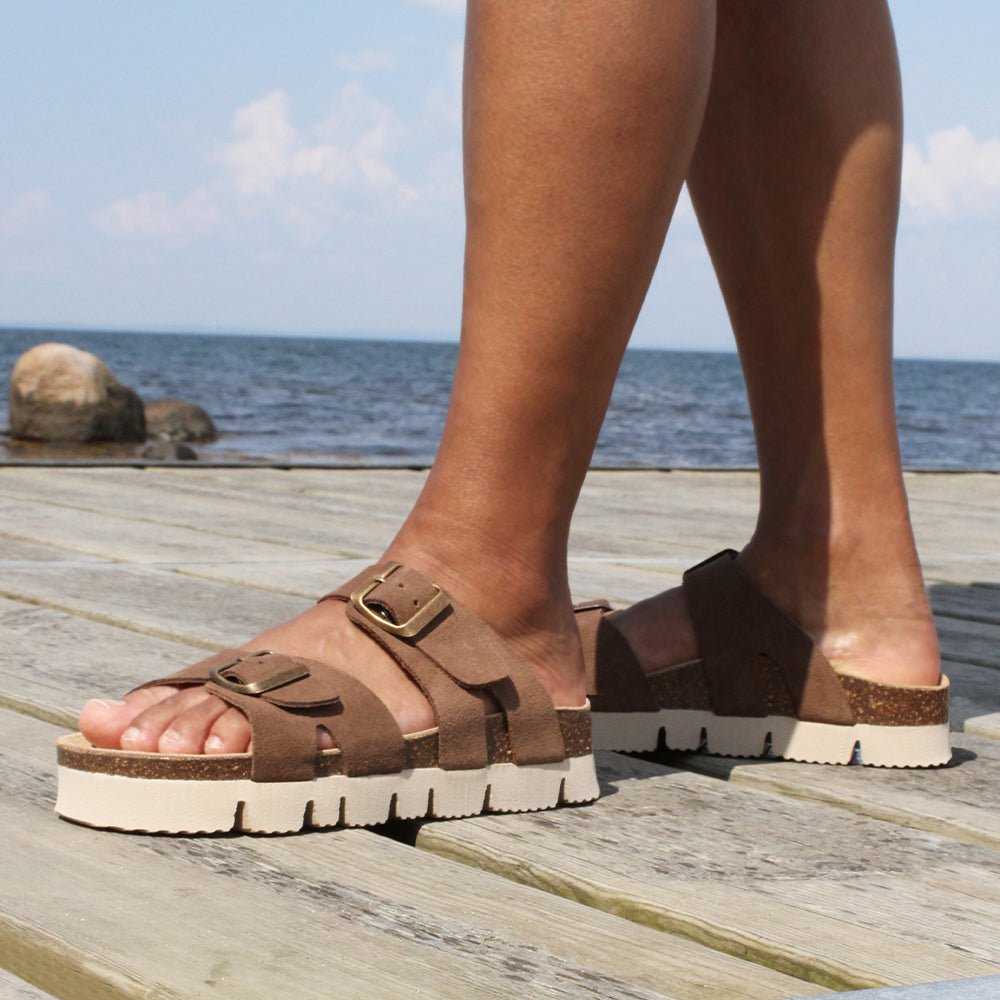 Minfot Upstep Lill Sandaler Dam Mocka Brun