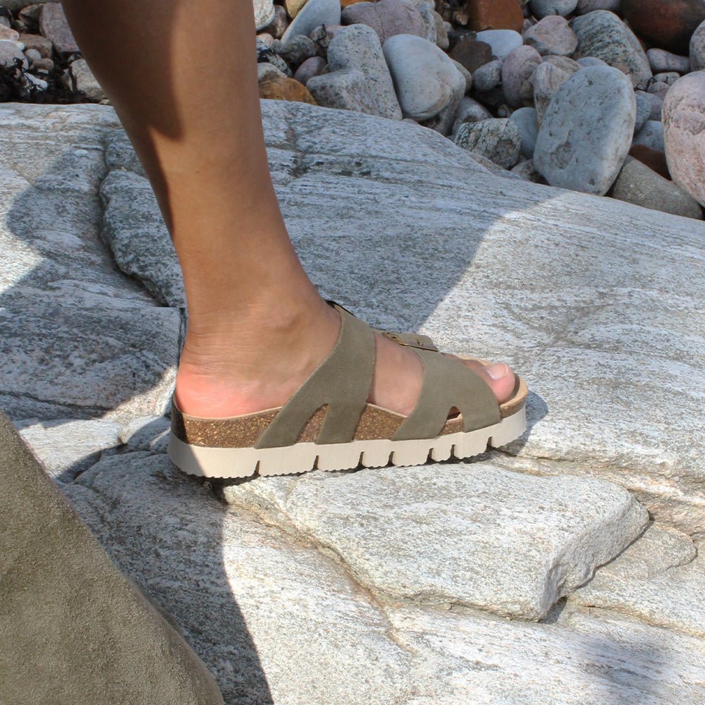 Produktbild 9 - Minfot Sandal Upstep Lill Mocka Grön
