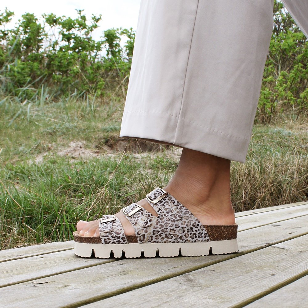 Produktbild 13 - Minfot Sandaler Upstep Lux Leopard Beige