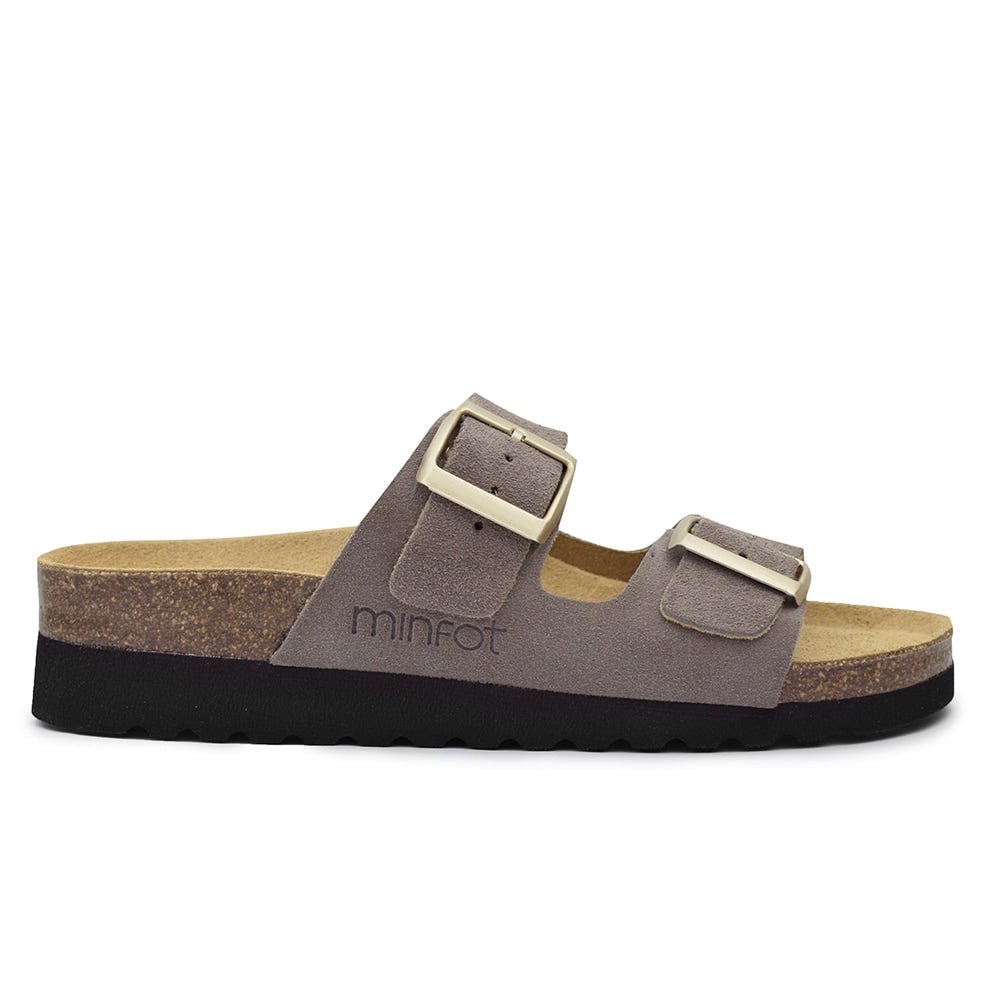 Minfot Sandaler Mjuk Bio Moa Mocka Grå