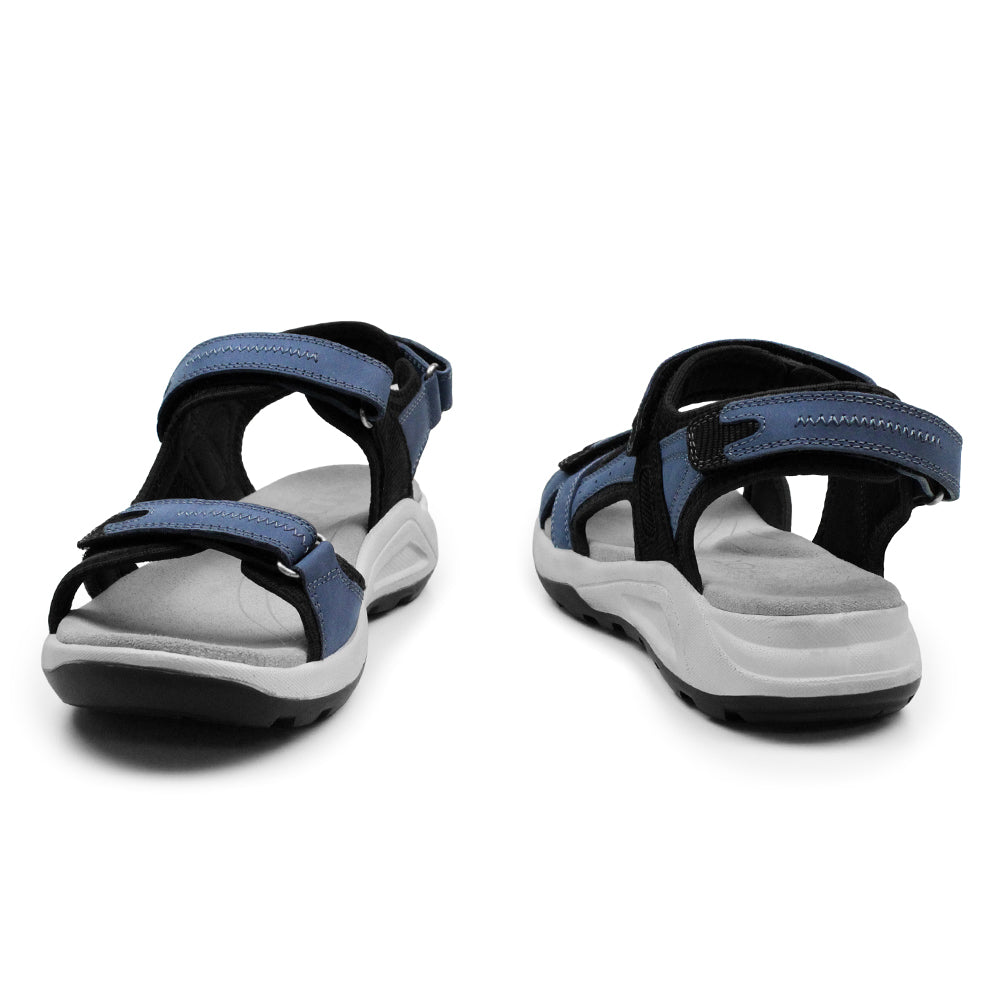 Minfot Nyhamn Sandaler Dam Nubuck Blå