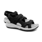 Minfot Nyhamn Sandaler Dam Nubuck Svart