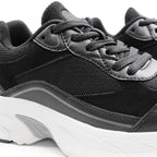 Minfot Joy Sneakers Dam Mesh Mocka Svart Vit