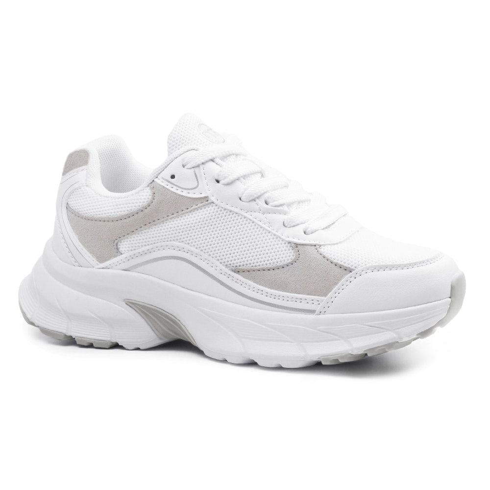 Minfot Sneaker Joy Dam Mesh Mocka Vit