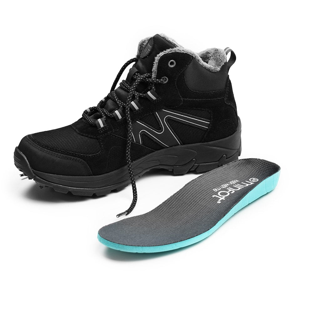 Minfot Snowgrip Dubbskor Vattentät Svart