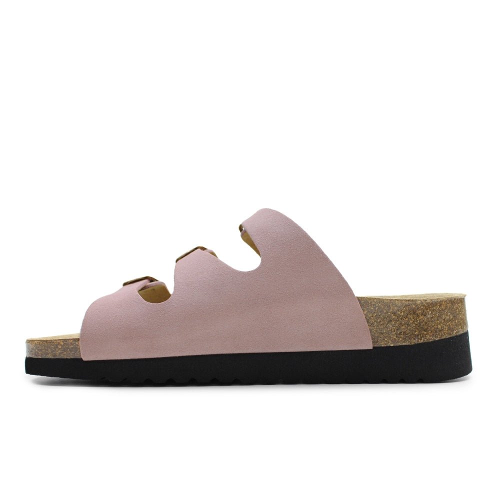 Minfot Sandal Mjuk Bio Ljusrosa Mocka