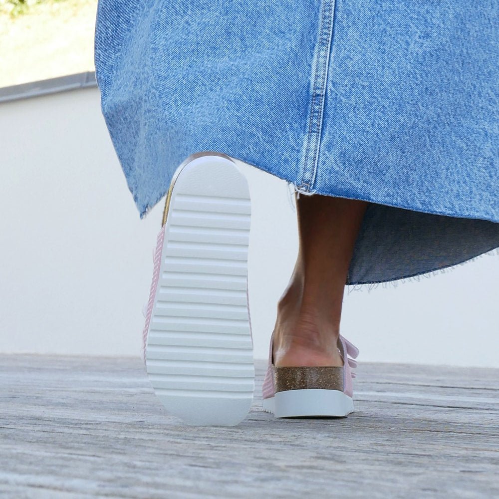 Minfot Sandal Mjuk Bio Dots Rosa