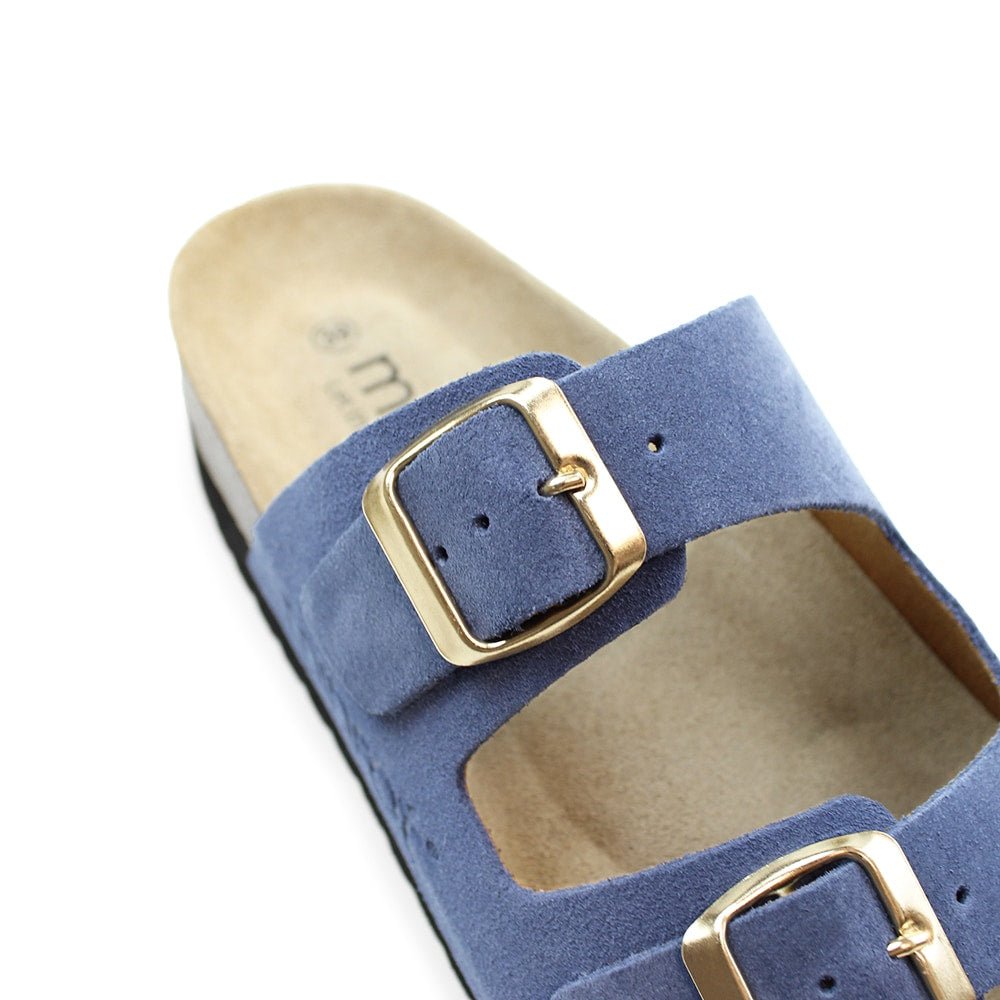 Produktbild 8 - Minfot Sandaler Mjuk Bio Moa Mocka Indigoblå