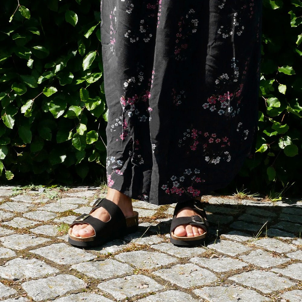 Minfot Moa Sandaler Dam Bio Mocka Nero